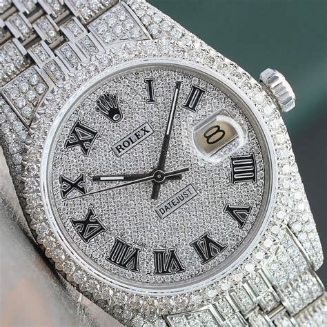 rolex datejust full diamond price.